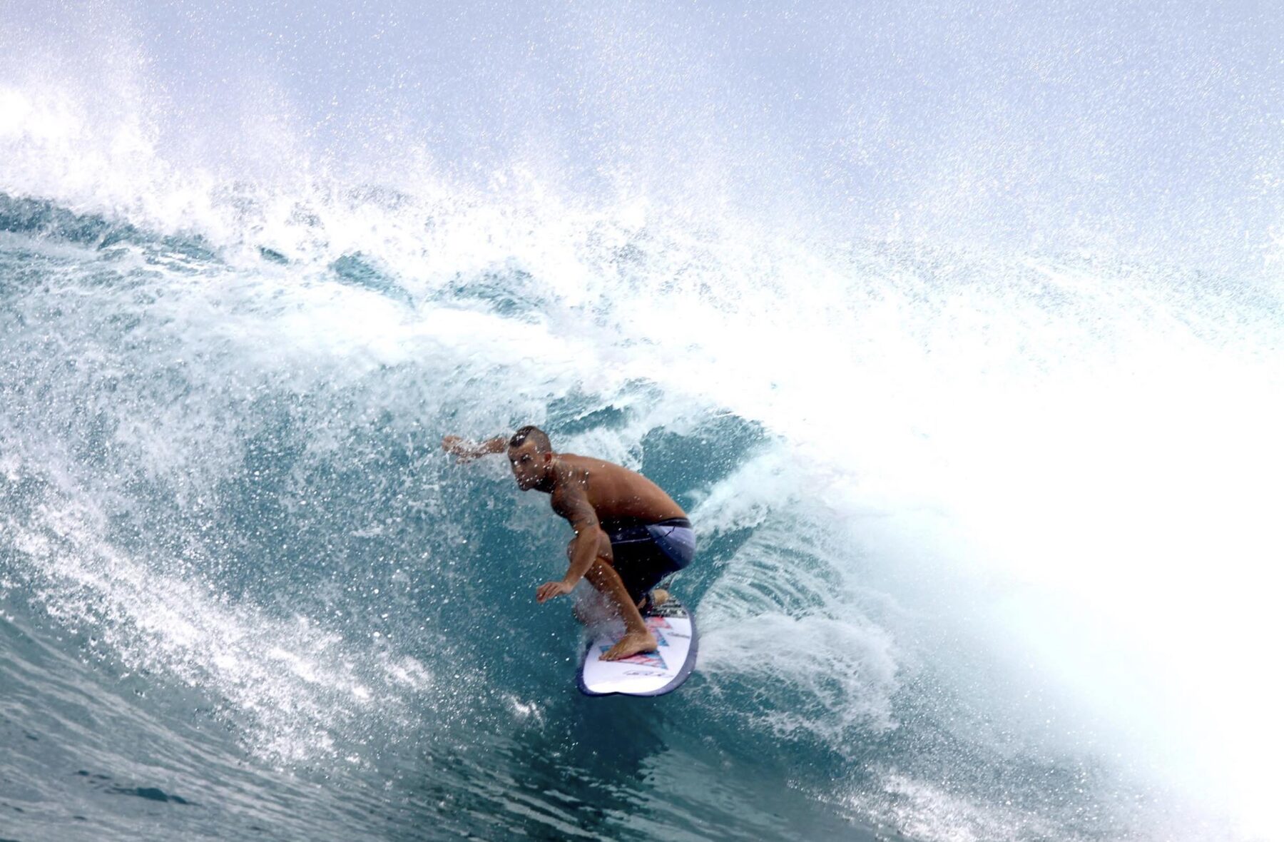 Surfer inside the barrel — Luke Michalak's High Performance Surf Academy, Port Stephens